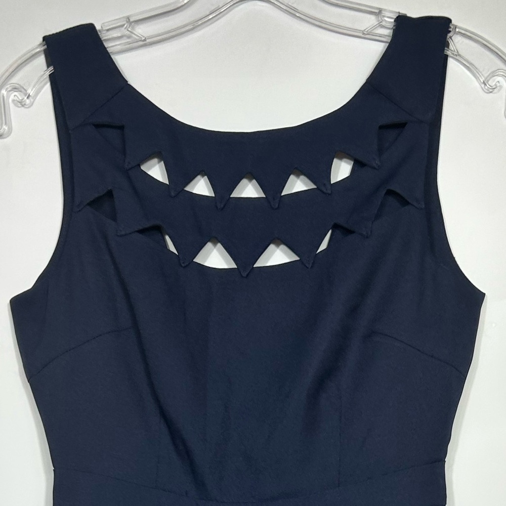 LULU’S Exclusive Flirting with Danger Cutout Navy Blue Dress Size S - Picture 8 of 13